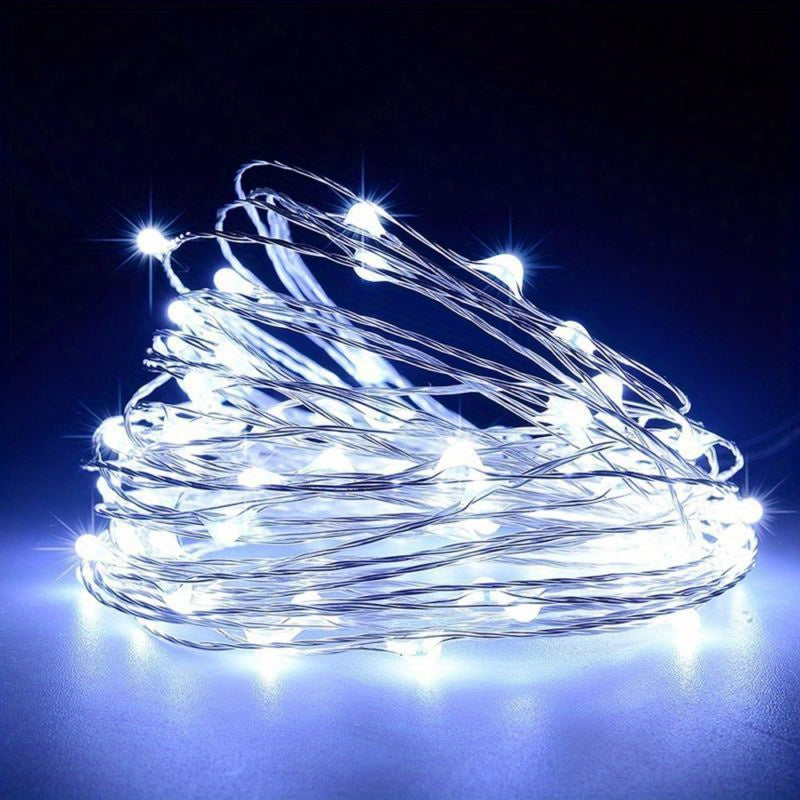 1pc String Lights for Bedroom, Party, Wedding, Christmas Halloween Decoration, 50/100LED, Holiday Lighting, Party Decorations, Ambient Lighting, Decorative Lighting, Durable String, Lightweight Design, Mood Lighting, Decorati