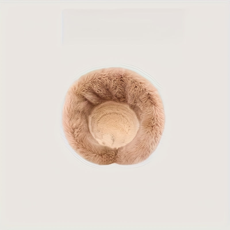 Winter Thermal Bucket Hat, Faux Fur Plush Thickened Ear Protection Fisherman Warmer Hat For Women Xmas Gift