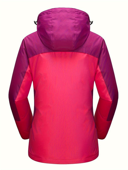 3-in-1 Wasserdichter Wintermantel, Fleece-Futter, Zweiteiliger Anzug, Kapuzen-Ski- & Wandermantel