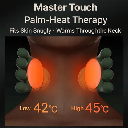 TINSOL Electric Acupressure Neck Massager Electric Deep Tissue Massage 4D Simulated Palm Design Relieves Pain, Relaxes Muscles