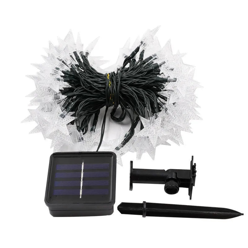 Solar Star String Lights Outdoor Waterproof LED Solar Powered Fairy Lights For Christmas Patio Garden Yard Porch Wedding Decor