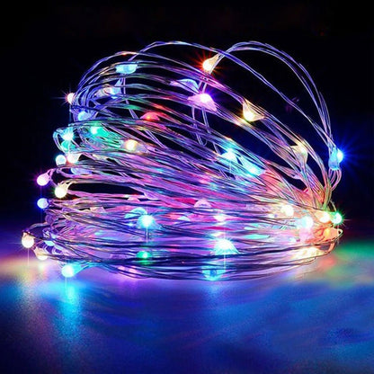 1pc String Lights for Bedroom, Party, Wedding, Christmas Halloween Decoration, 50/100LED, Holiday Lighting, Party Decorations, Ambient Lighting, Decorative Lighting, Durable String, Lightweight Design, Mood Lighting, Decorati