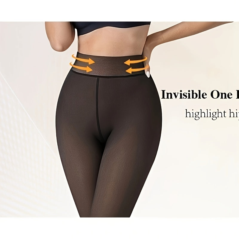 [Warm and Stretchy] Women's Winter Fleece-Lined Leggings | Soft and Stretchy | High-Waisted Style | Perfect for Pairing with Short Skirts and Boots | Ideal Holiday Gift