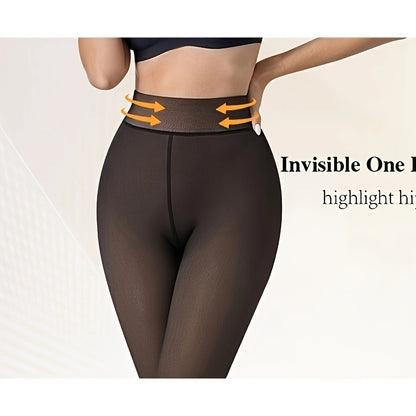 [Warm and Stretchy] Women's Winter Fleece-Lined Leggings | Soft and Stretchy | High-Waisted Style | Perfect for Pairing with Short Skirts and Boots | Ideal Holiday Gift